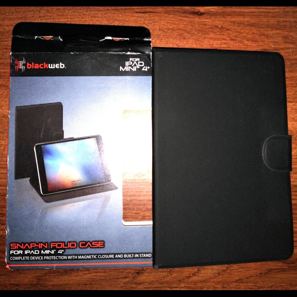 Blackweb iPad Mini 4 and 5th Gen Magnetic Folio Tablet Case